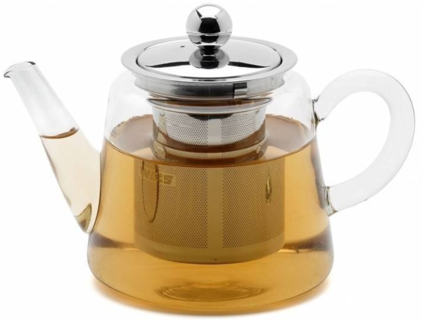 Weis 178034 Teekanne aus Glas mit Edelstahl Filter 750ml