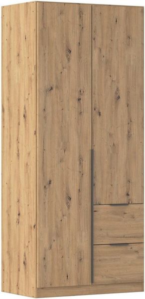 rauch Drehtürenschrank Kleiderschrank Schrank Garderobe AGORDO mit Dekor- oder Hochglanzfront (in zwei Griff-Farben, Breiten 91-360 cm) mit Außenschubkästen, in 7 Breiten und 2 Höhen MADE IN GERMANY