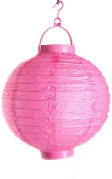 MARELIDA LED Lampion LED Lampion kaltweiße LED D: 30cm Kugel Laterne Partylampion pink, LED Classic, kaltweiss (5300K bis 6000K)