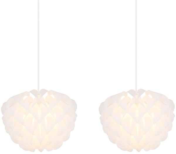 Hängeleuchte, 3 flammig, Metall, weiß, H 120cm Bild 10