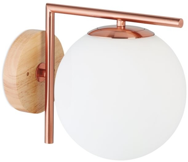 Wandleuchte Kugel kupferfarben 10050878