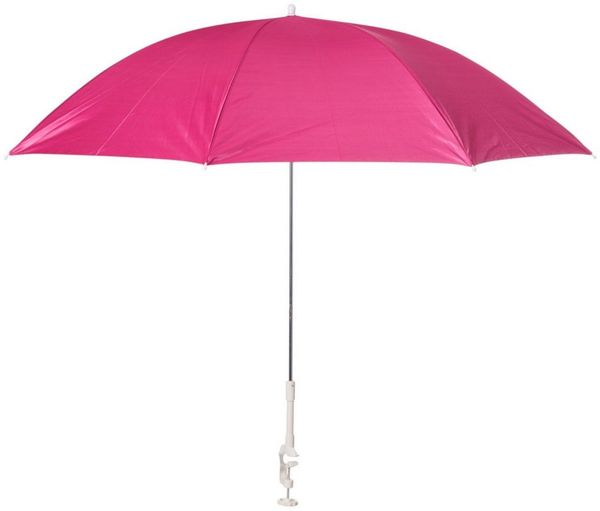 Meinposten Sonnenschirm Buggy Kinderwagen Sonnenliege Sonnenschutz UV 50+ Pink Blau 100 cm, beim Angeln, auf dem Balkon, am Sandkasten, oder für den Campingstuhl