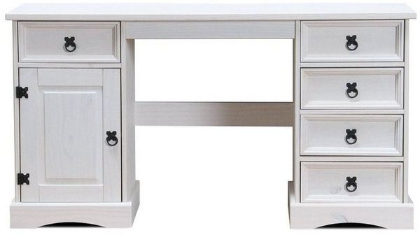 ebuy24 Schreibtisch New Mexico Schreibtisch Breite 141 cm, Höhe 76 cm
