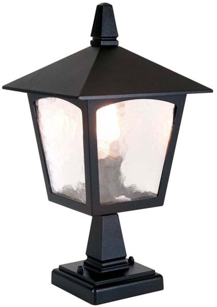 Außenleuchte, Sockelleuchte, H 31,5 cm, Schwarz