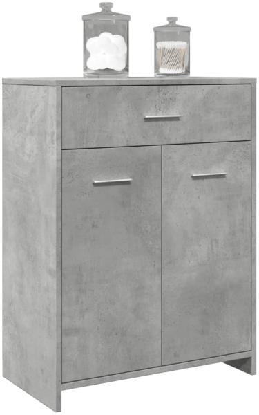 vidaXL Badezimmerschrank Betongrau 60x33x80 cm Holzwerkstoff 856286