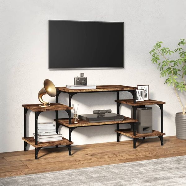 vidaXL TV-Schrank Räuchereiche 117x35x52 cm Holzwerkstoff 826317