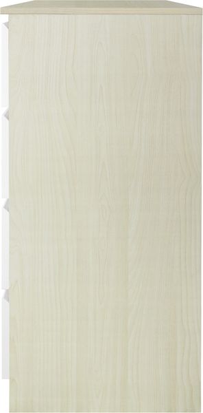 Kommode mit 4 Schubladen aus Spanplatte und MDF 80 x 93,5 x 39,5 cm Bild 3