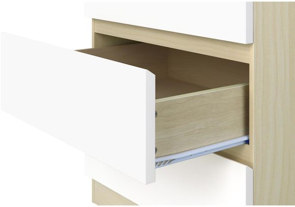 Kommode mit 4 Schubladen aus Spanplatte und MDF 80 x 93,5 x 39,5 cm Bild 5