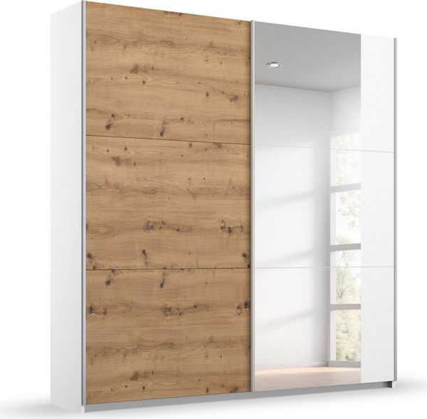 rauch Schwebetürenschrank Kleiderschrank Garderobe TOPSELLER AURELIO mit 3 Ausstattungsvarianten 3 verschiedene Ausstattungsvarianten Griffe aus Metall MADE IN GERMANY