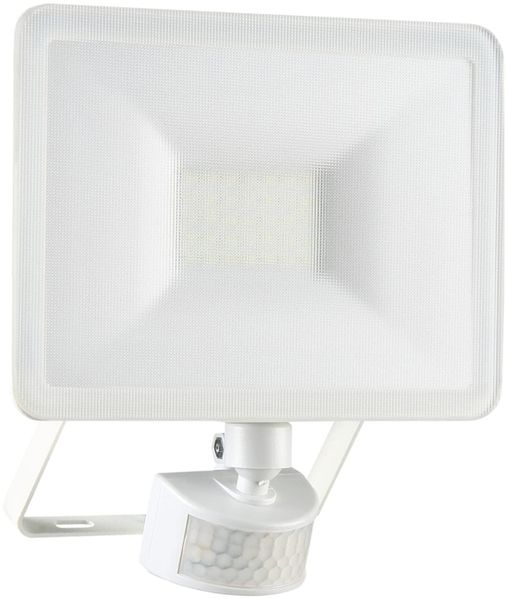 LED Flutlichtstrahler mit Bewegungsmelder Weiß, 20 Watt, IP54