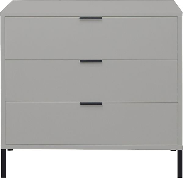 Maeusbacher Bonnie Kommoden Quadrat kreidegrau matt lack BxHxT: 81 x 80 x 45 cm