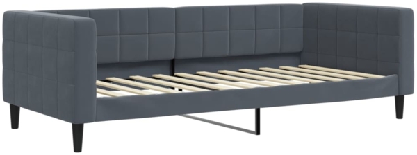 vidaXL Tagesbett Dunkelgrau 90x200 cm Samt 354009