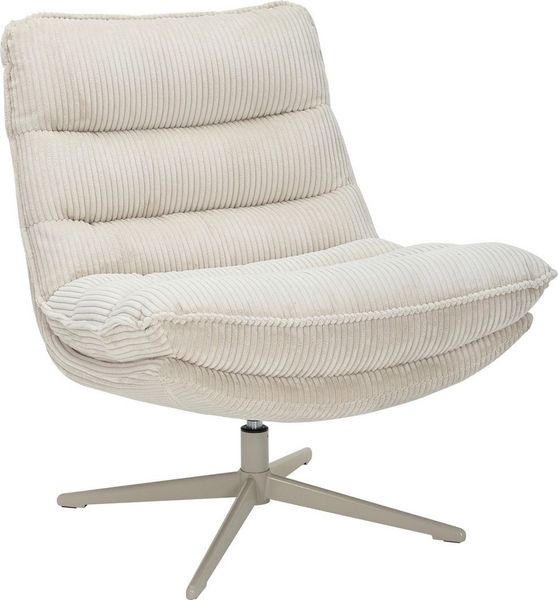OTTO home Sessel AVAA, Loungesessel im softem Cord-Bezug, 360° Grad drehbar, Relax- und TV-Sessel