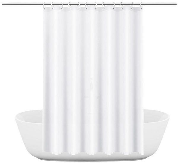 Diwzbyn Duschvorhang Anti-Schimmel Badezimmervorhang, Wasserdicht und Waschbar Breite 180 cm (1-tlg), Perfekt für Badewanne & Dusche