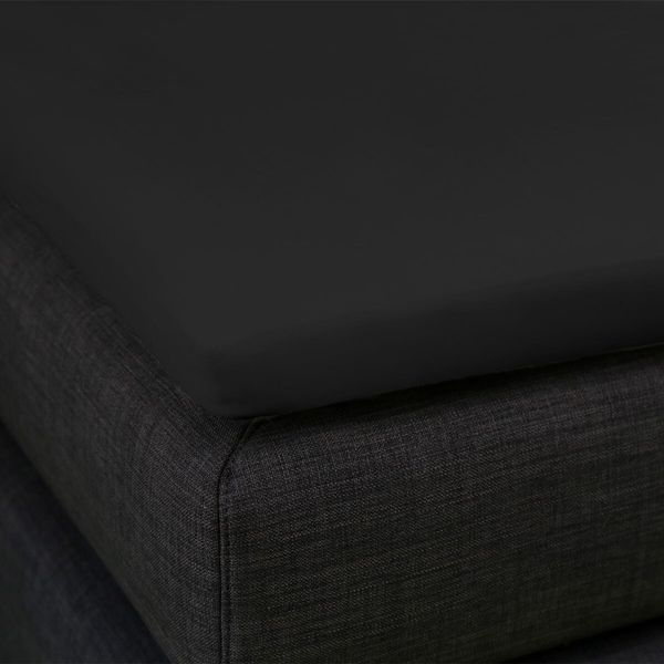 Formesse Bella Donna Topper Spannbetttuch La Piccola|90x200 cm| schwarz