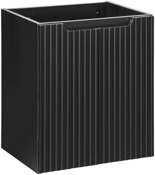 Waschtischunterschrank 50 cm , schwarz, NEWPORT-56-BLACK