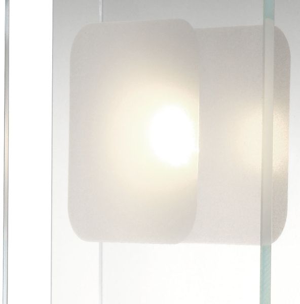 LED Wandleuchte, chrom, Glas, satiniert, Länge 28 cm Bild 9
