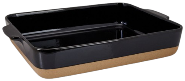 Lurch TerraNova Schwarz / Creme Ofenform L 36x25,8x6,6 cm