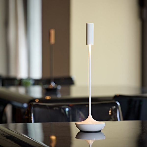 SIGOR LED Tischleuchte Akku-Tischleuchte, Dimmbar, LED fest integriert, Warmweiß