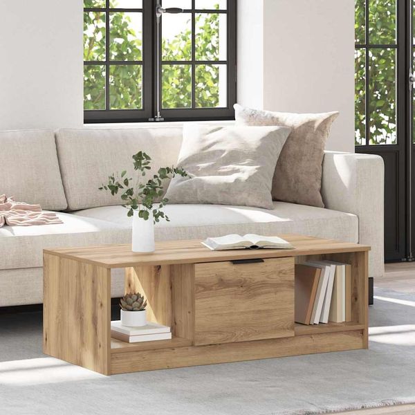 vidaXL Couchtisch Artisan-Eiche 102 x 50 x 36cm Holzwerkstoff 880520