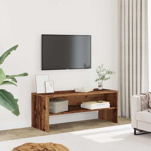 vidaXL TV-Regal Altholz-Optik 100x40x40 cm Holzwerkstoff 855768