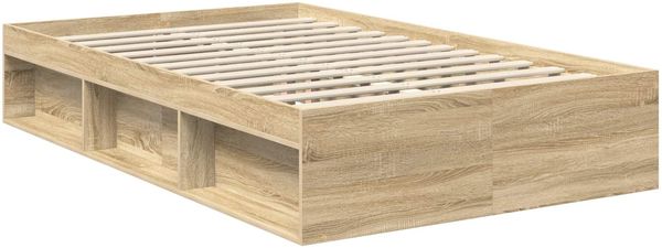 vidaXL Bettrahmen Sonoma 120 x 190 cm Massives Kiefernholz 3411039 Bild 5