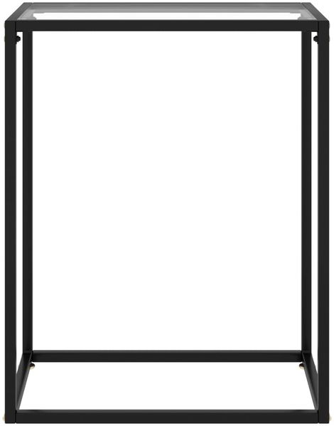 Konsolentisch, Beistelltisch, Konsole Transparent 60x35x75 cm Hartglas
