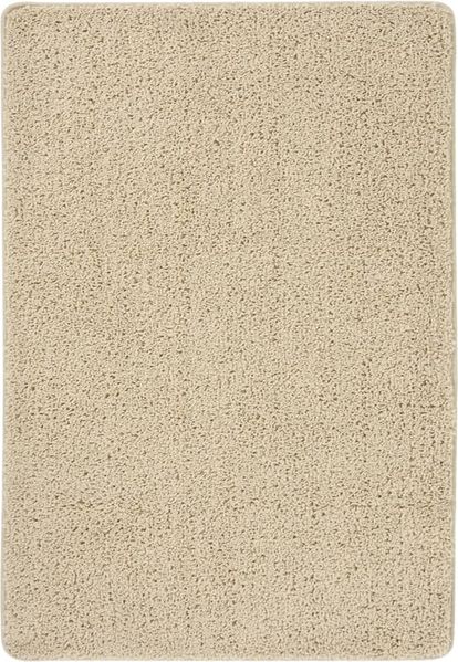 Shaggy-Teppich Wohnzimmer Schlafzimmer Creme 160x230 cm Rutschfest