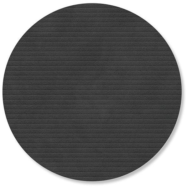 LIND DNA Glass Mat Circle ⌀ 10 cm Corduroy Black