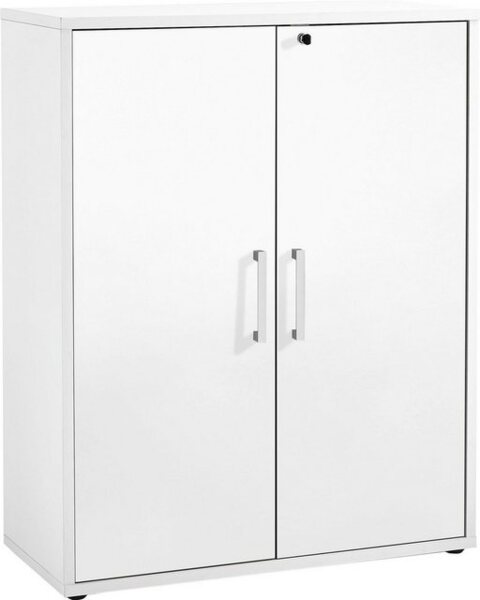 FMD Möbel - CALVIA 7 - Regal breit m. 3 Fächern - melaminharzbeschichtete Spanplatte - Brillantweiß - 89,1 x 112,5 x 39,9cm Bild 4