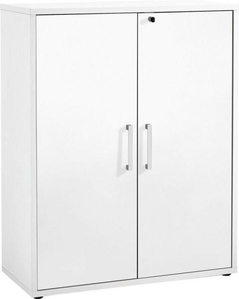 FMD Möbel - CALVIA 7 - Regal breit m. 3 Fächern - melaminharzbeschichtete Spanplatte - Brillantweiß - 89,1 x 112,5 x 39,9cm Bild 1