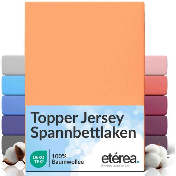 etérea Himmlische Qualität Spannbettlaken etérea Comfort Jersey Topper Spannbettlaken, Jersey, Gummizug: rundum, (1 Stück)