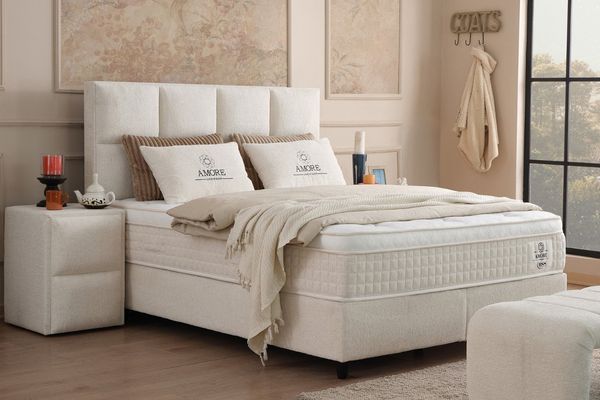 Pointhome Boxspringbett mit Matratze & Stauraum, Bett mit Bettkasten H3 (Boxspringbett 140x200 cm), 1 x H3 Mittelfest Matratze, 2 x Bettkasten, 1 x Bettkopfteil