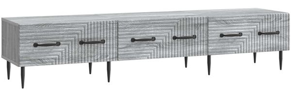 vidaXL TV-Schränk Graues Sonoma 147 x 34,5 x 30 cm Holzwerkstoff 894941