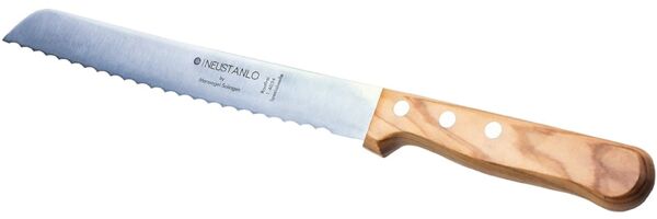 Marsvogel | Brotmesser | Olivenholz | 2,0 mm Rückenstärke | mit Welle | Made in Solingen by Neustanlo