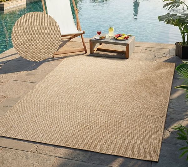 Bruno Banani Teppich Venezia, auch als Läufer, rechteckig, Höhe: 4 mm, In- und Outdoor geeignet, Sisal-Optik, Wetterfest & UV-beständig