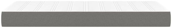 vidaXL Taschenfederkernmatratze Mittel Dunkelgrau 120x190x20 cm Stoff 4007142 Bild 4