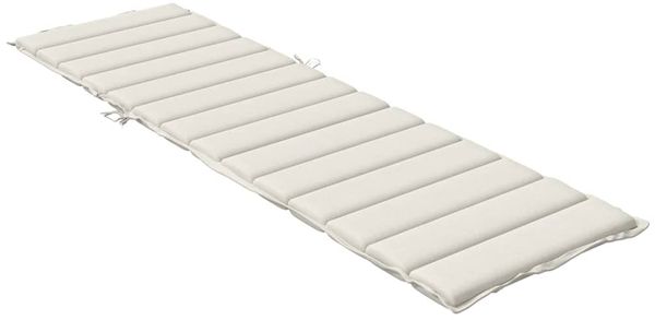 vidaXL Sonnenliegen-Auflage, Melange Creme, 200 x 60 x 4 cm Bild 4