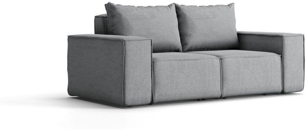 Gartenmöbel-Set GARDENT 2-1-1 wetterfester Stoff NXL Grau Bild 2