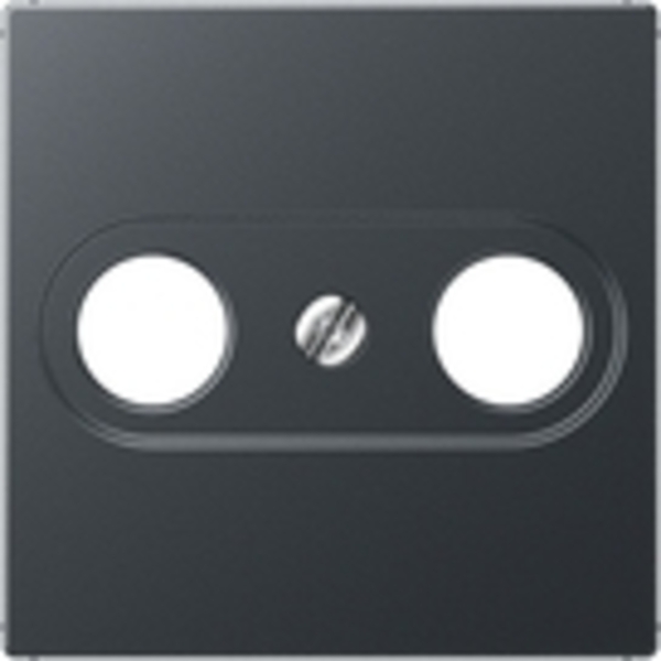 JUNG Abdeckung TV-Steckdose anthrazit matt A 561 BF PL TV ANM Bild 1