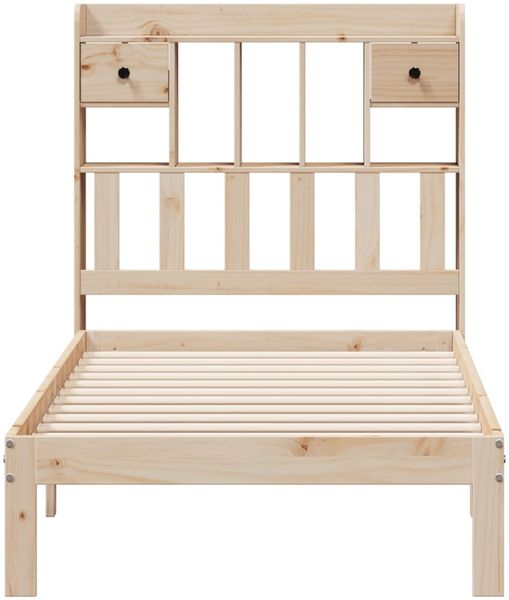 vidaXL Massivholzbett mit Regal ohne Matratze 90x190 cm Kiefer 3322587 Bild 4
