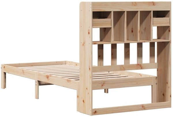 vidaXL Massivholzbett mit Regal ohne Matratze 90x190 cm Kiefer 3322587 Bild 6