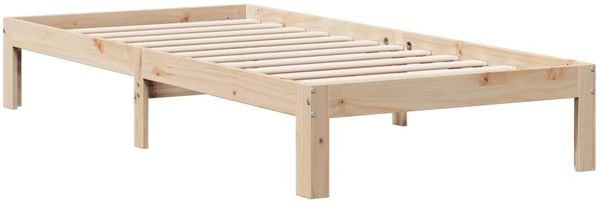 vidaXL Massivholzbett mit Regal ohne Matratze 90x190 cm Kiefer 3322587 Bild 8