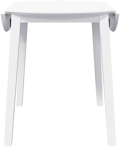 vidaXL Esstisch Weiß Massivholz Gummibaumholz 4102529 Bild 6