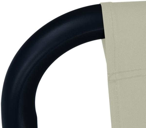 vidaXL Gartenbett Beige 200 x 90 cm Stahl 48083 Bild 2