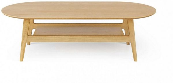 Woodman Couchtisch Curved, Scandi Design, Breite 130 cm, FSC®-zertifiziert