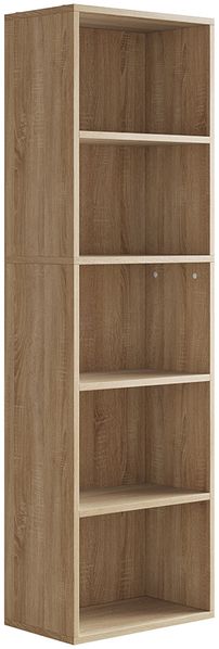 Bücherregal Bob Sonoma 40 x 132 cm mit 5 Fächern Vicco