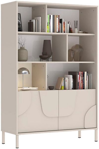 OTTO home Highboard Stone, 3D-Design, Stauraum dekorativ & praktisch, Füße wählbar