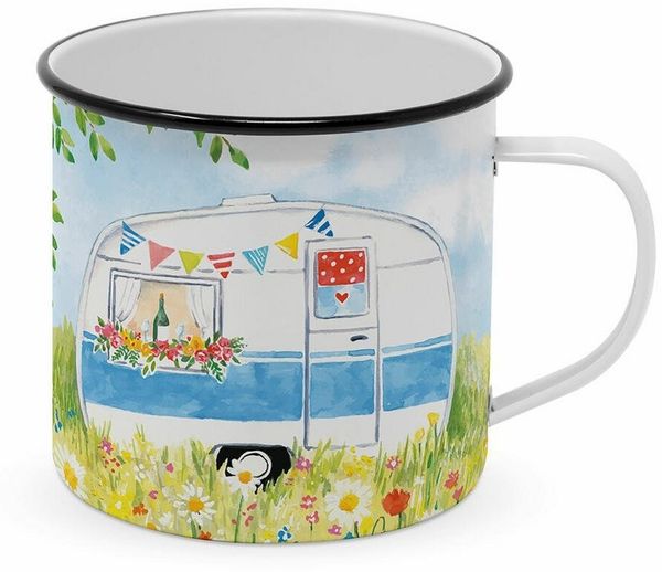 PPD Tasse Happy Camping 350 ml, Metall