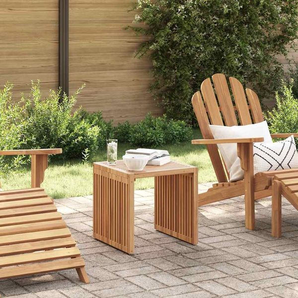 vidaXL Garten-Beistelltisch Braun 45 x 45,5 x 45,5 cm Massivholz Teak 42006352